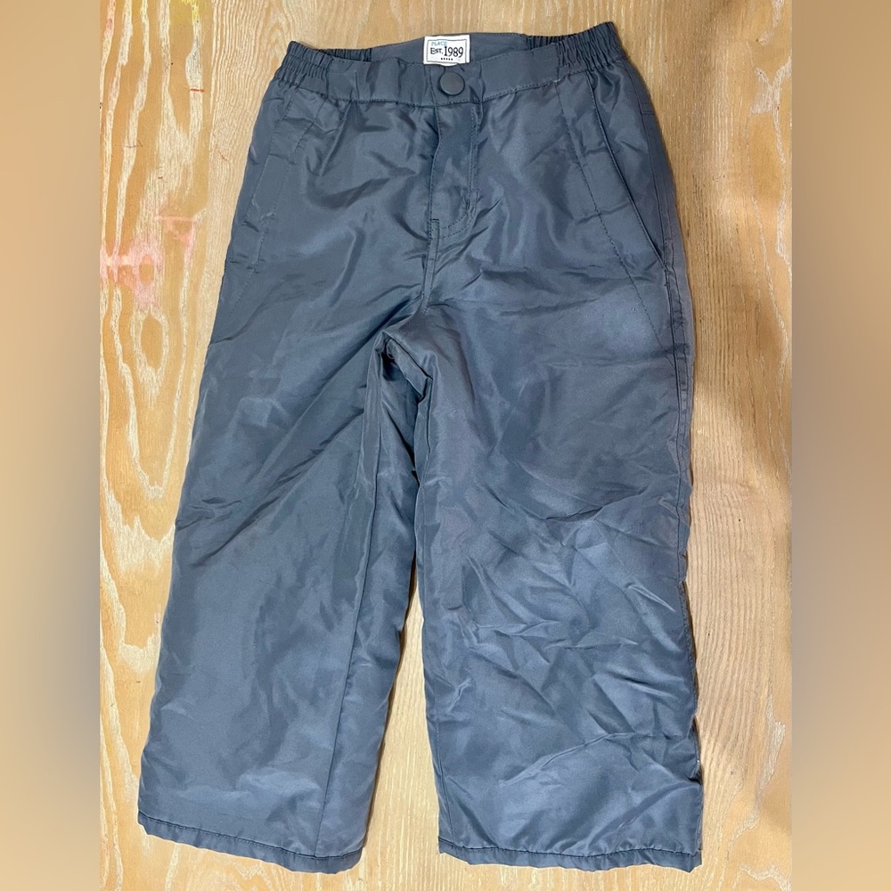 Toddler Size 4T Snow Pants Gray